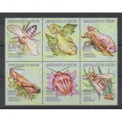 Guinée - 2001 - No 1957/1962 - Insectes