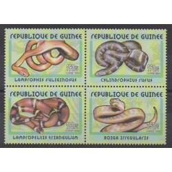 Guinea - 2001 - Nb 2109/2112 - Reptils