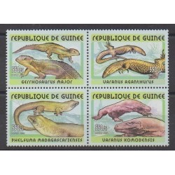 Guinée - 2001 - No 2113/2116 - Reptiles