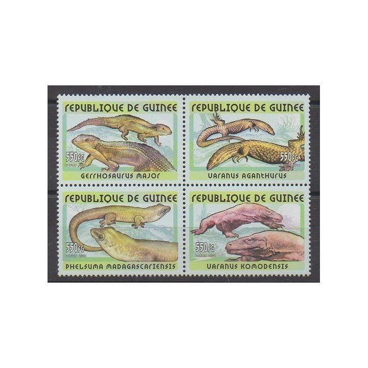 Acheter cette série de timbres de Guinée de l'année 2001 (No 2113/2116).