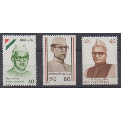 Inde - 1989 - No 1019/1021 - Célébrités