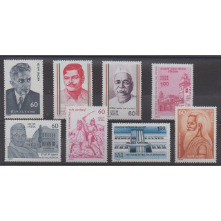 Buy this set of stamps of India of the year 1988 (Nb 961/968).