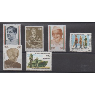 Buy this set of stamps of India of the year 1988 (Nb 955/960).
