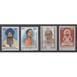 Inde - 1987 - No 919/922 - Célébrités