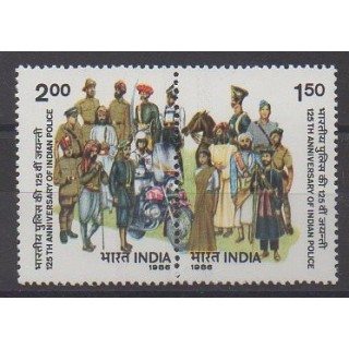 Acheter cette série de timbres d'Inde de l'année 1986 (No 880/881).