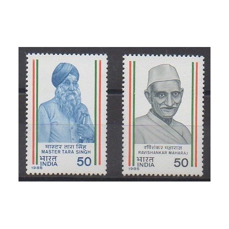India - 1985 - Nb 856/857 - Celebrities