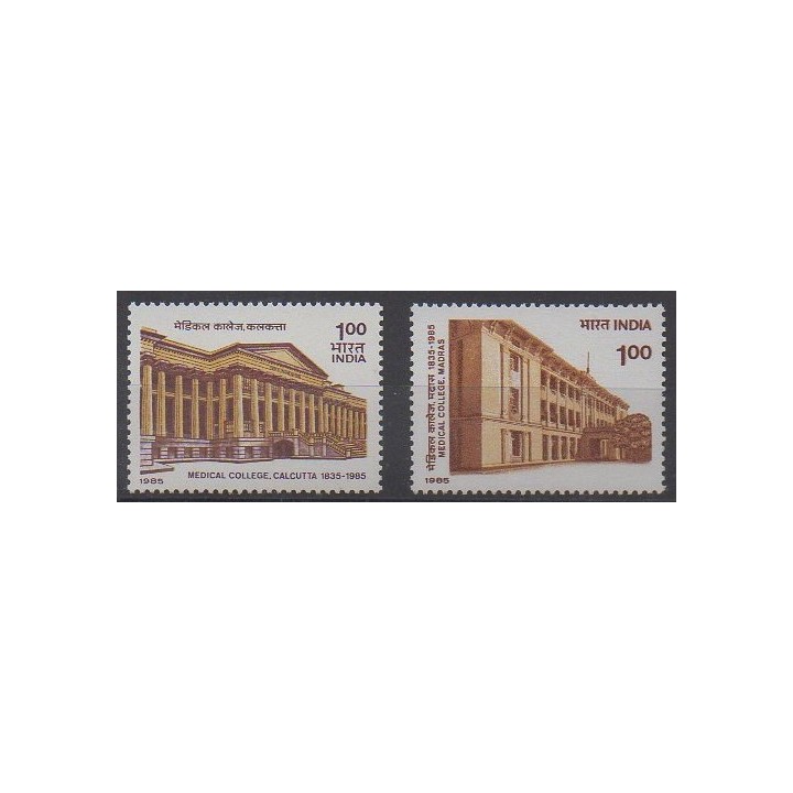 Buy this set of stamps of India of the year 1985 (Nb 831/832).