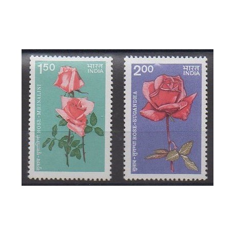 Inde - 1984 - No 824/825 - Roses