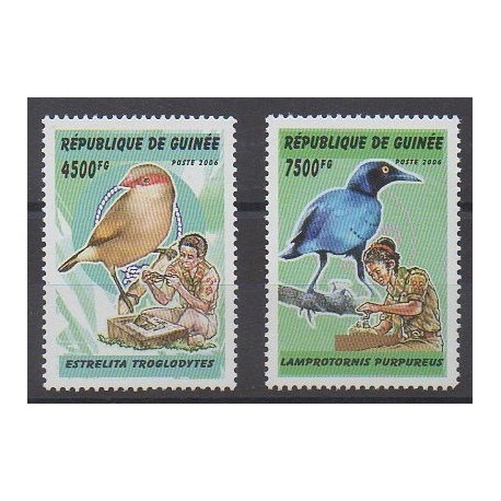 Guinée - 2006 - No 2765/2766 - Oiseaux - Scoutisme