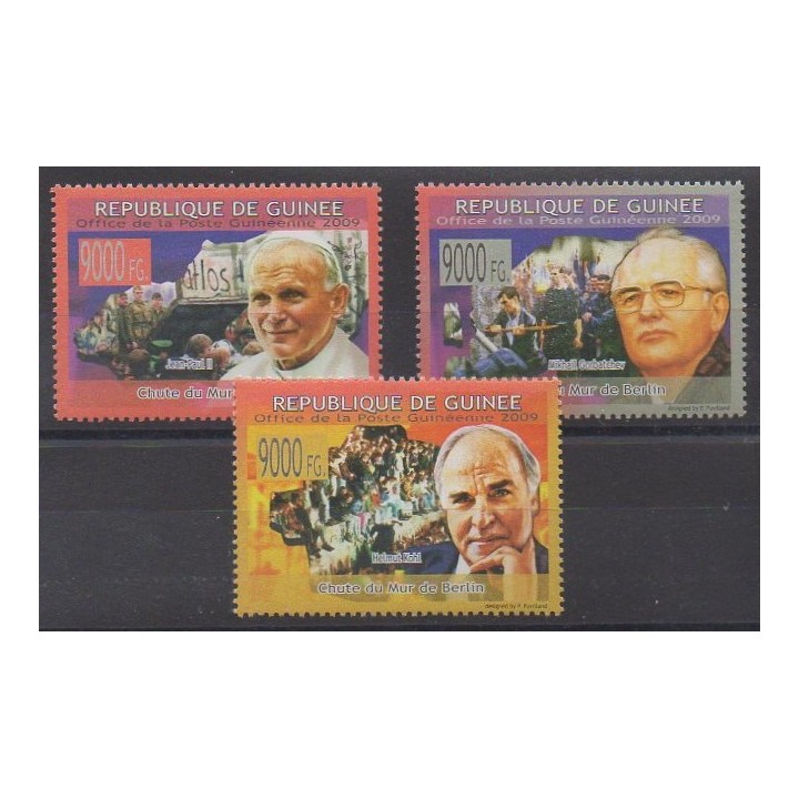 Acheter cette série de timbres de Guinée de l'année 2009 (No 4215/4217).