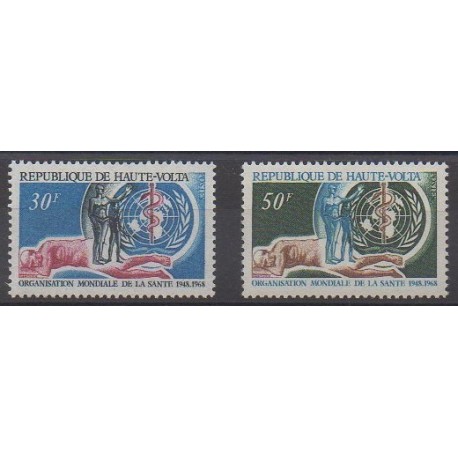 Haute-Volta - 1968 - No 190/191 - Santé ou Croix-Rouge
