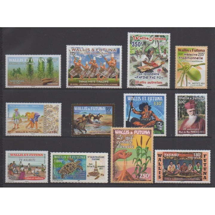 Buy the stamps of Wallis et Futuna of the year 2023 (Nb 966/977).
