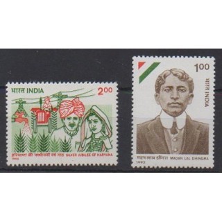 Acheter cette série de timbres d'Inde de l'année 1992 (No 1171/1172).