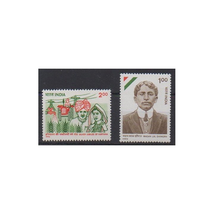 Acheter cette série de timbres d'Inde de l'année 1992 (No 1171/1172).