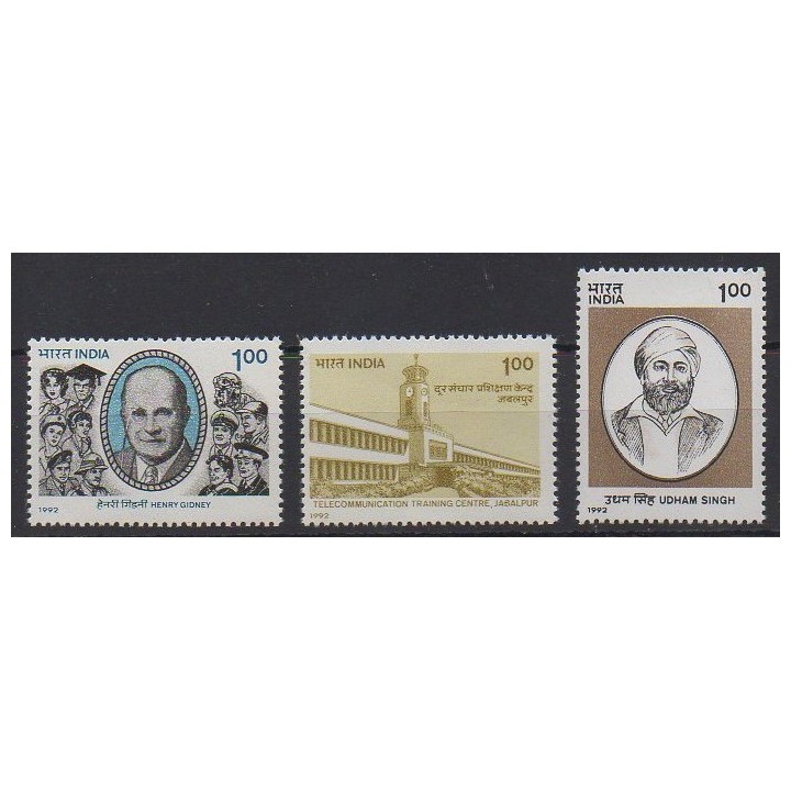 Buy this set of stamps of India of the year 1992 (Nb 1151/1153).