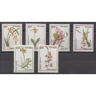 Buy this set of stamps of India of the year 1991 (Nb 1124/1129).