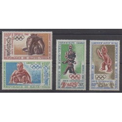 Haute-Volta - 1968 - No PA54/PA57 - Jeux Olympiques d'été