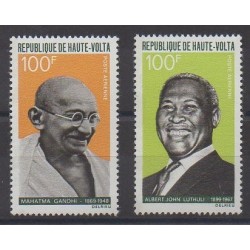Haute-Volta - 1968 - No PA61/PA62 - Célébrités