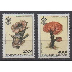 Upper Volta - 1984 - Nb PA268/PA269 - Mushrooms