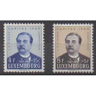 Acheter cette série de timbres du Luxembourg de l'année 1950 (No 441/442).