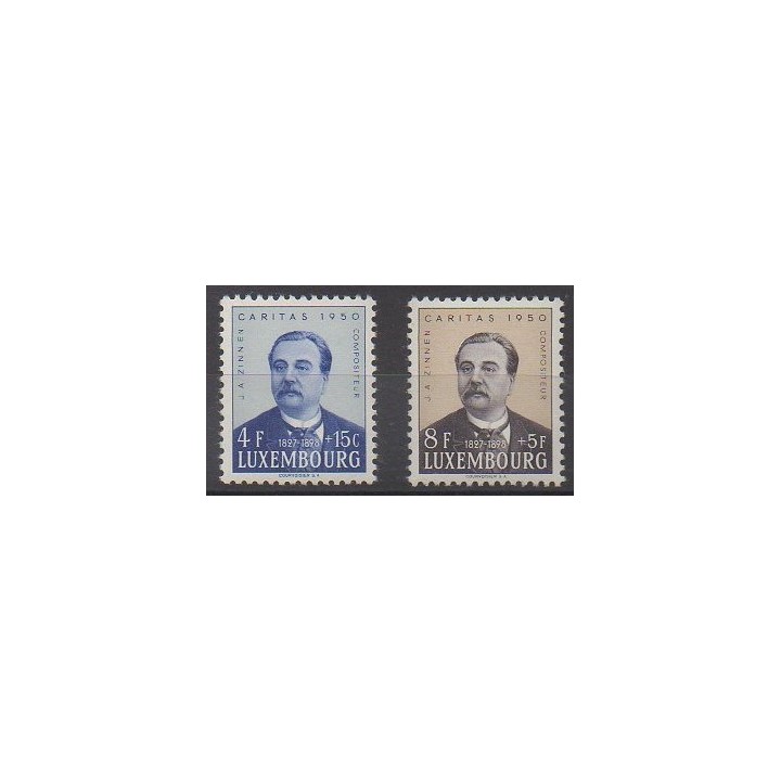 Buy this set of stamps of Luxembourg of the year 1950 (Nb 441/442).