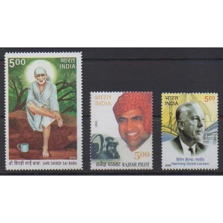 Buy this set of stamps of India of the year 2008 (Nb 2038/2040).