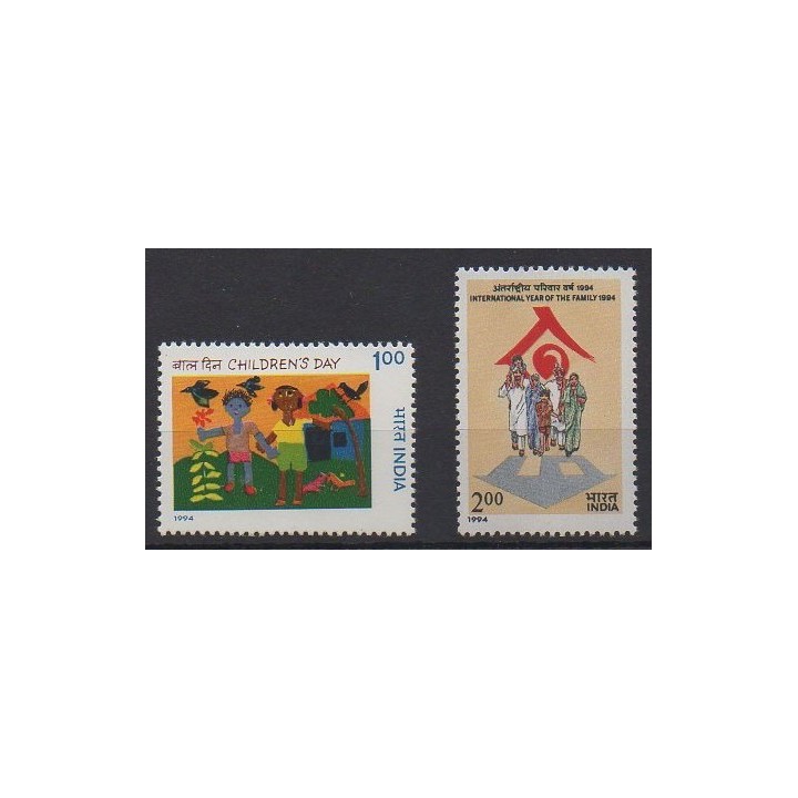 Acheter cette série de timbres d'Inde de l'année 1994 (No 1233/1234).