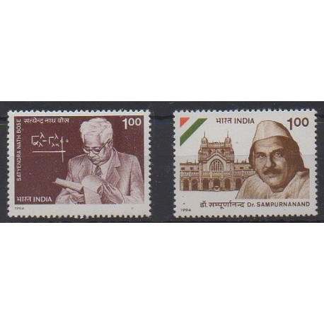 Inde - 1994 - No 1213/1214 - Célébrités