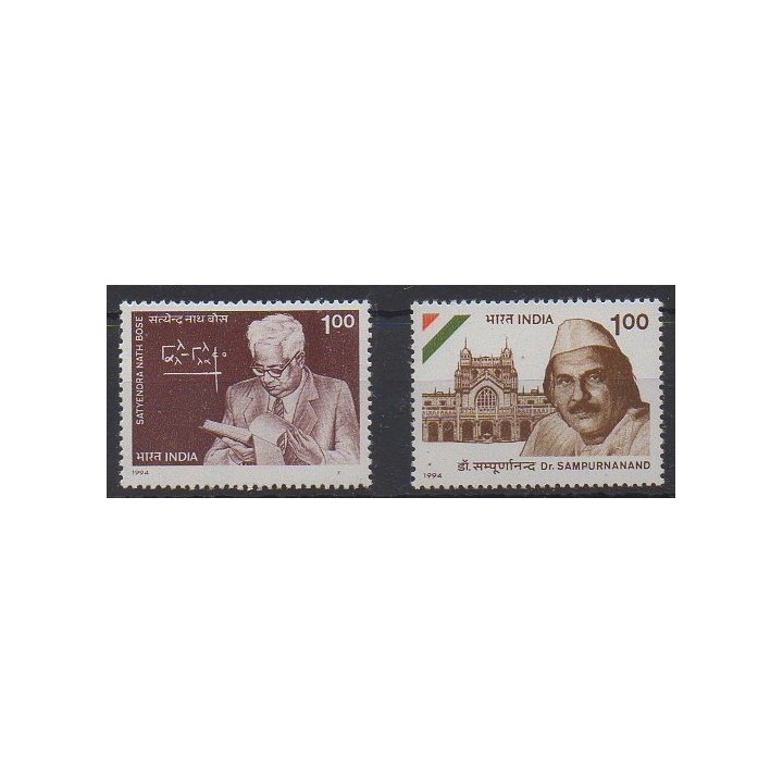 Buy this set of stamps of India of the year 1994 (Nb 1213/1214).