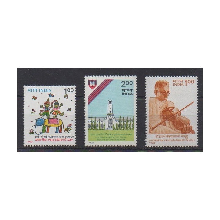 Buy this set of stamps of India of the year 1993 (Nb 1200/1202).
