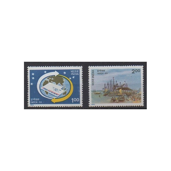 Buy this set of stamps of India of the year 1993 (Nb 1208/1209).