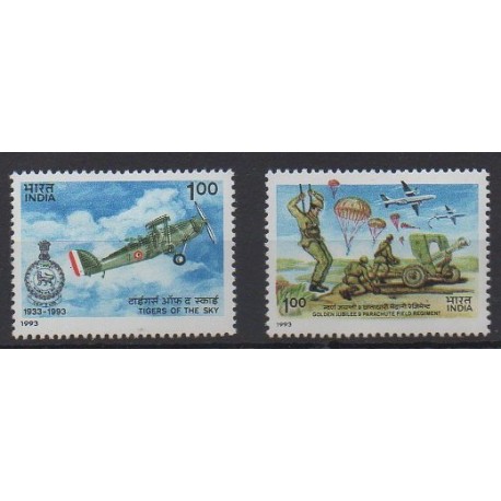 Inde - 1993 - No 1181/1182 - Histoire militaire