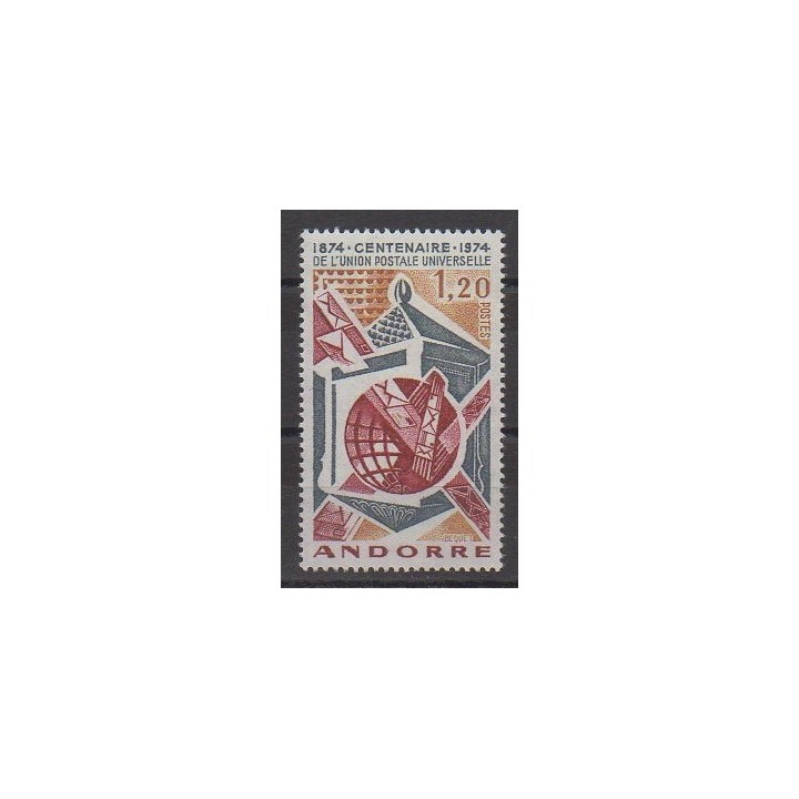Acheter ce timbre d'Andorre français de l'année 1974 (No 242).