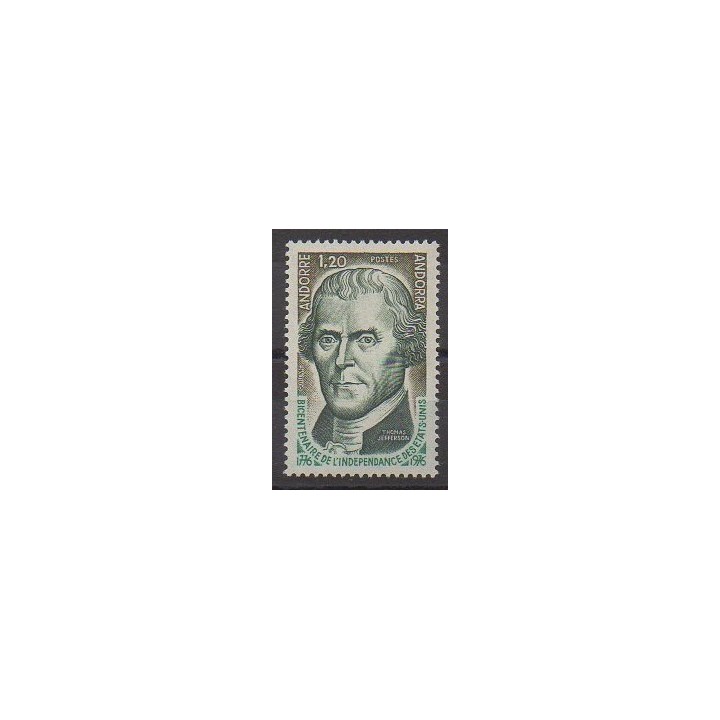 Acheter ce timbre d'Andorre français de l'année 1976 (No 255).