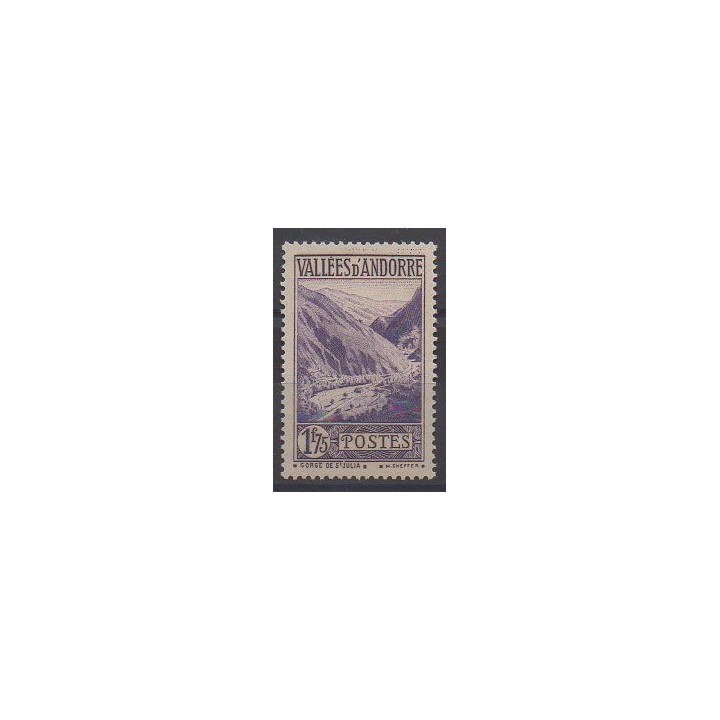 Acheter ce timbre d'Andorre français de l'année 1932 (No 40A).