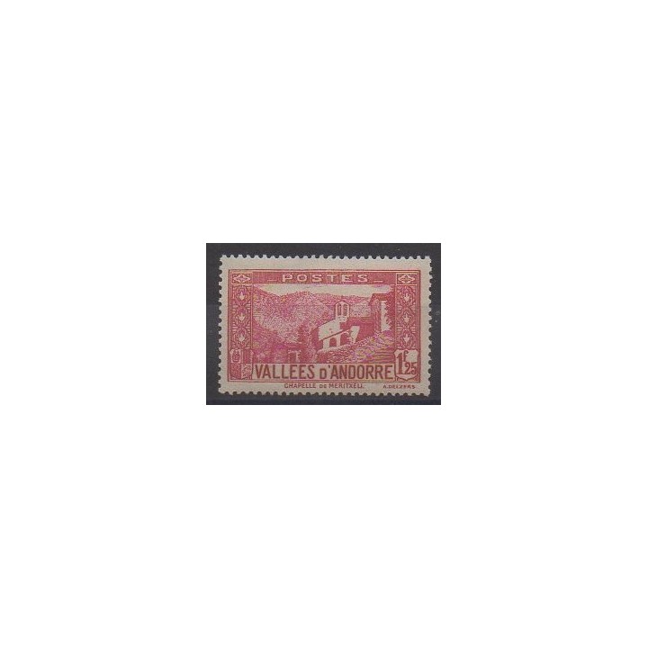 Acheter ce timbre d'Andorre français de l'année 1932 (No 39A). - Neuf avec charnière