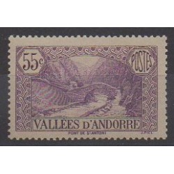 French Andorra - 1937 - Nb 66 - Bridges - Mint hinged