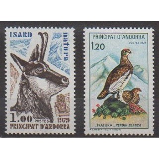 Buy this set of stamps of French Andorra of the year 1979 (Nb 274/275).