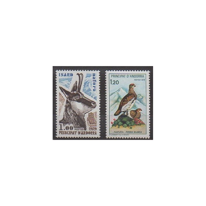 Buy this set of stamps of French Andorra of the year 1979 (Nb 274/275).