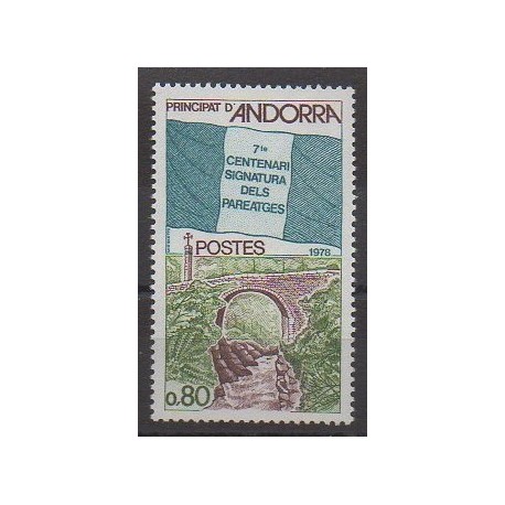 French Andorra - 1978 - Nb 268 - Various Historics Themes