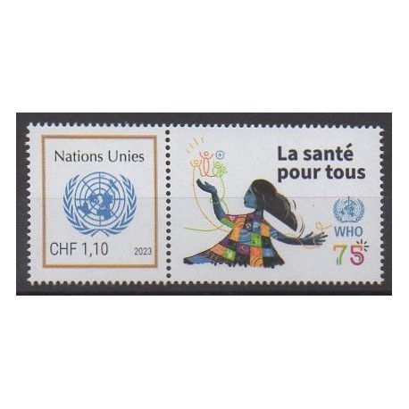Nations Unies (ONU - Genève) - 2023 - No 1169 - Santé ou Croix-Rouge