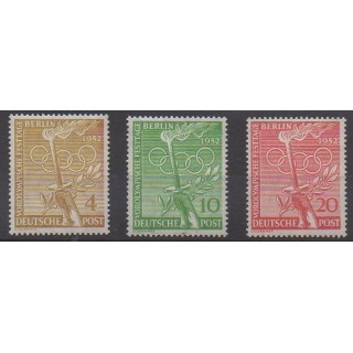 Acheter cette série de timbres de l'Allemagne occidentale (RFA - Berlin) de l'année 1952 (No 74/76).