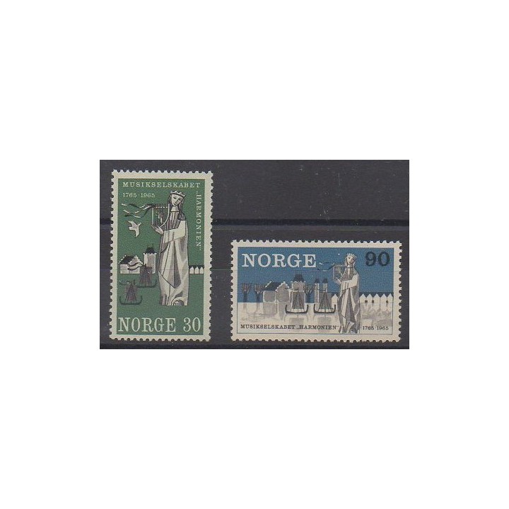 Acheter cette série de timbres de Norvège de l'année 1965 (No 488/489).
