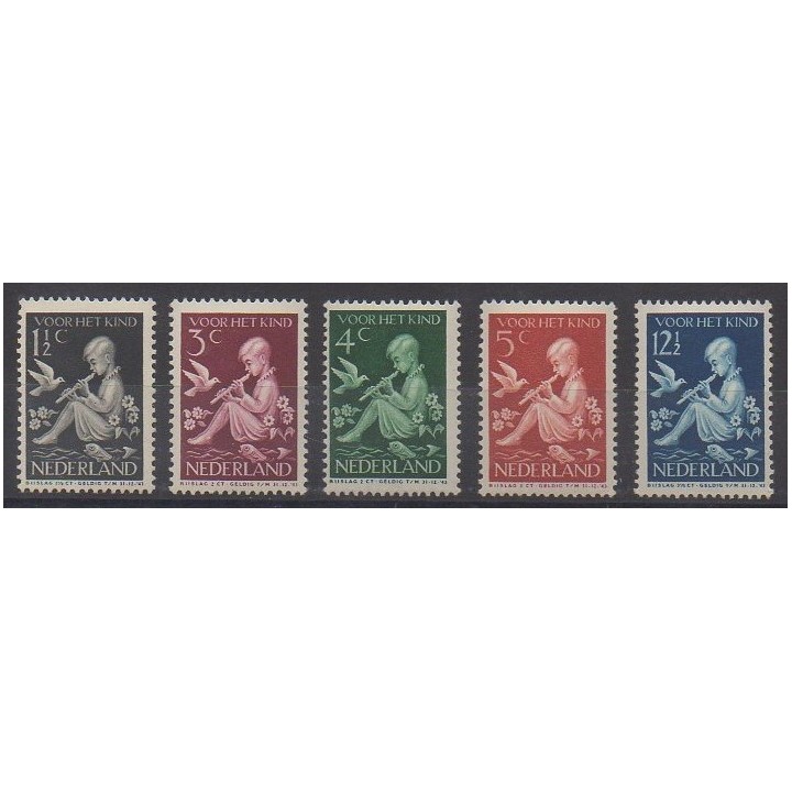 Buy this set of stamps of Netherlands of the year 1938 (Nb 312/316).