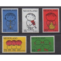 Pays-Bas - 1969 - No 900/904 - Musique - Enfance