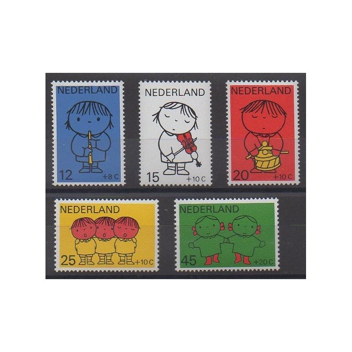 Acheter cette série de timbres des Pays-Bas de l'année 1969 (No 900/904).