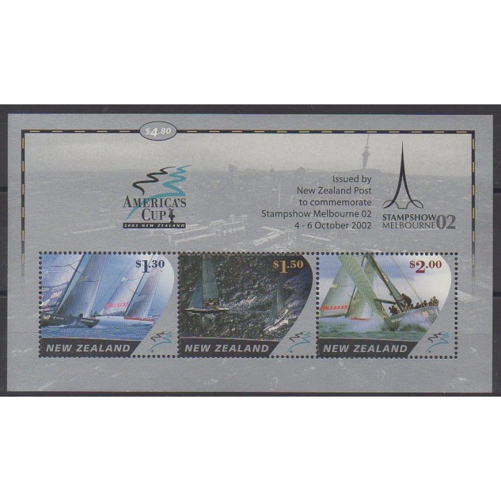 Acheter ce bloc-feuillet de Nouvelle-Zélande de l'année 2002 (No BF164).