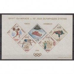 Monaco - Blocks and sheets - 1964 - Nb BS7 - Summer Olympics - Winter Olympics