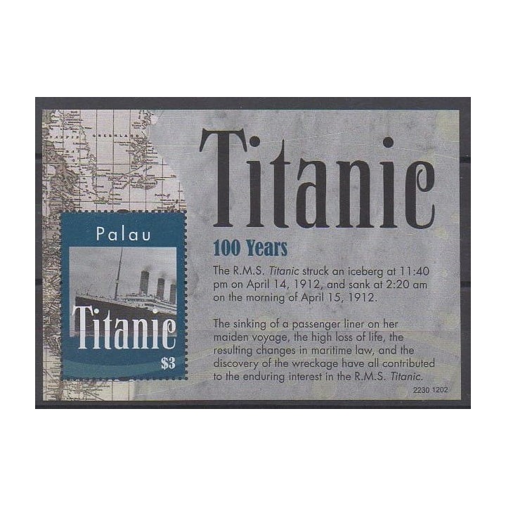 Buy this souvenir sheet  of Palau of the year 2012 (Nb BF245).