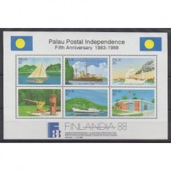 Palau - 1988 - Nb BF3 - Boats - Various Historics Themes